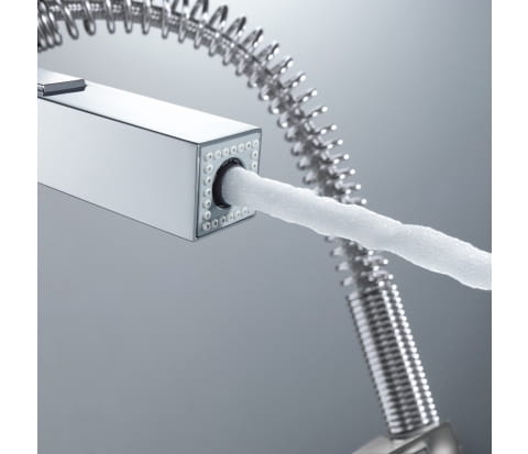 Grohe Eurocube bateria zlewozmywakowa, stal nierdzewna 31395DC0