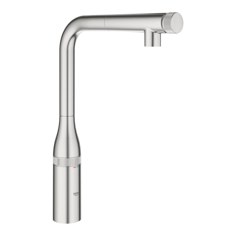 Grohe Essence SmartControl bateria zlewozmywakowa z wyciąganą wylewką, stal nierdzewna 31615DC0