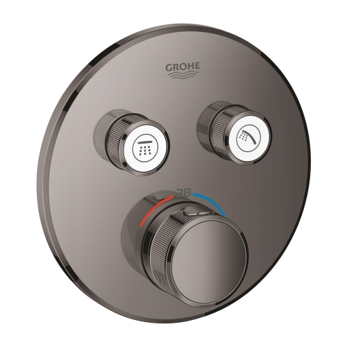 Grohe Grohtherm SmartControl bateria termostatyczna do obsługi 2 wyjść, element zewnętrzny, hard graphite 29119A00