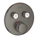 GROHE Grohtherm SmartControl bateria termostatyczna do obsługi 2 wyjść, element zewnętrzny, brushed hard graphite 29119AL0