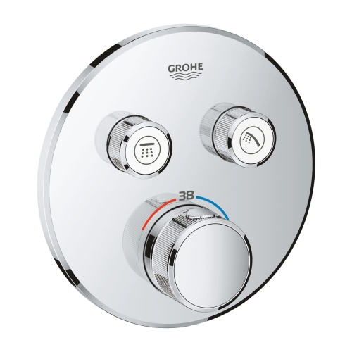 Grohe Grohtherm SmartControl bateria termostatyczna do obsługi 2 wyjść, element zewnętrzny, chrom 29119000
