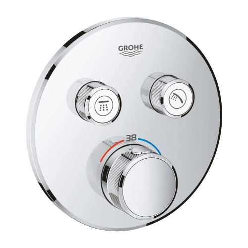 Grohe Grohtherm SmartControl bateria termostatyczna do obsługi 2 wyjść, element zewnętrzny, chrom 29119000