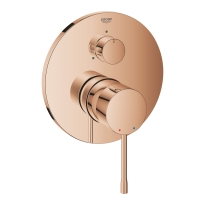 GROHE Essence podtynkowa 3-drożna, element zewnętrzny, miedziany błyszczący -  warm sunset 24092DA1