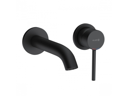 Kludi Bozz bateria umywalkowa podtynkowa element zewnętrzny, wylewka 180mm, czarny mat 382443976