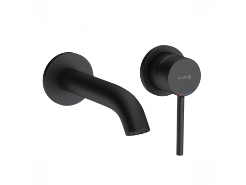 Kludi Bozz bateria umywalkowa podtynkowa element zewnętrzny, wylewka 180mm, czarny mat 382443976