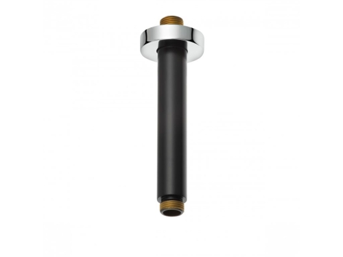 Kludi A-QA ramię sufitowe 150mm, czarny mat/chrom 6651587-00