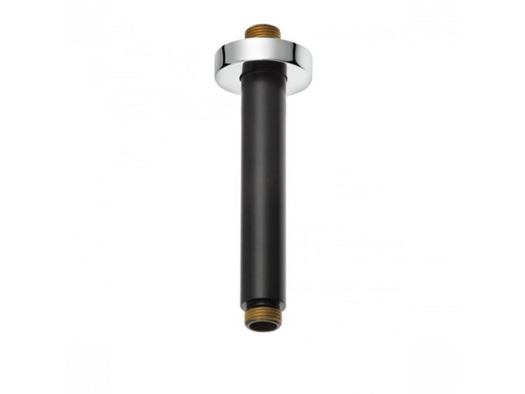 Kludi A-QA ramię sufitowe 150mm, czarny mat/chrom 6651587-00