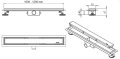 Balneo Duplex odpływ liniowy dwustronny 100cm OL-BD-1000