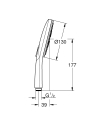 Grohe Rainshower SmartActive 130 rączka prysznicowa 3 strumienie, chrom 26574000