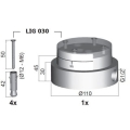 Paffoni Light bateria wannowa wolnostojąca LIG032HG+LIG030 - przyłącze podłogowe.