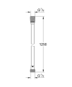 Grohe Silverflex wąż prysznicowy 1,25m, warm sunset 28362DA0