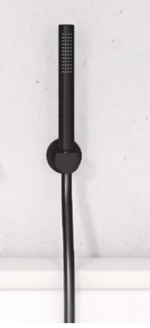 Kludi Nova Fonte Puristic 1S zestaw natryskowo-wannowy, czarny mat 2085039-15