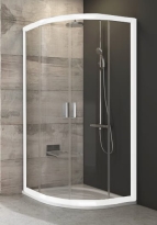 Ravak Blix BLCP4-90cm kabina półokragła, Anticalc, profil biały 3B270100Z1