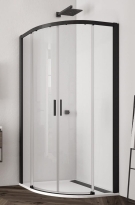 Sanswiss Top-Line S kabina półokrągła 90x90cm, promień 550, profil czarny mat, szkło bezbarwne TLSR550900607