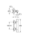 Grohe Grohtherm 1000 Cosmopolitan M bateria prysznicowa z termostatem, brushed hard graphite 34065AL2