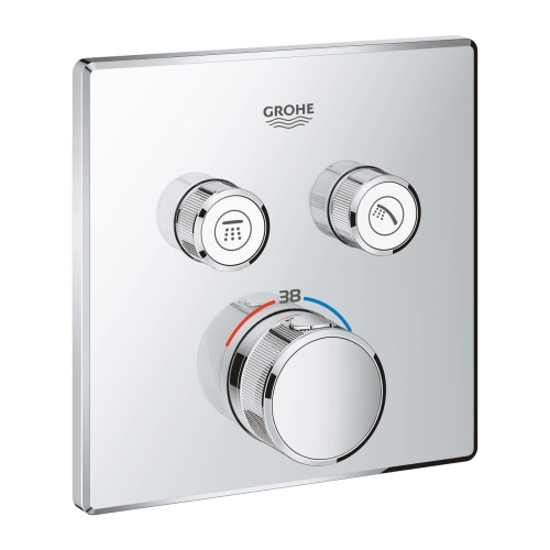 Grohe Grohtherm SmartControl Cube bateria termostatyczna do obsługii 2 wyjść, element zewnętrzny 29124000