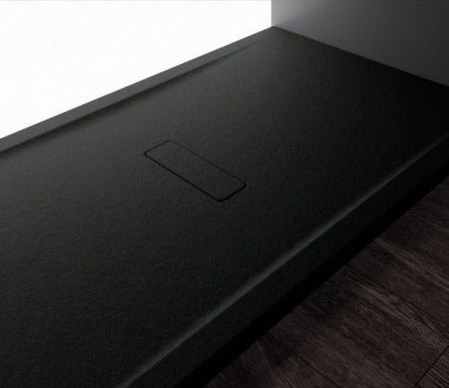 Novellini Custom Touch brodzik prostokątny 100x80x3,5cm, czarny CT100804-28