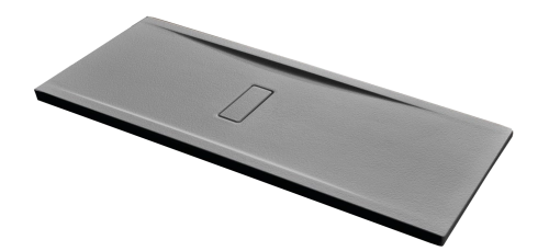 Novellini Custom Touch brodzik prostokątny 120x100x3,5cm, szary CT120104-29