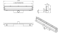 Balneo W-Drain odpływ ścienny 80cm OS-WD-800