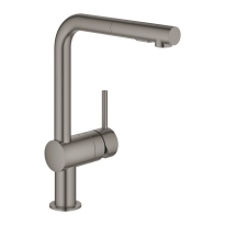 GROHE Minta bateria zlewozmywakowa z wyciąganą wylewką, brushed hard graphite 30274AL0
