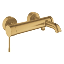 GROHE Essence jednouchwytowa bateria wannowa ścienna, złoty szczotkowany - brushed cool sunrise 33624GN1