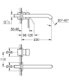 Grohe Essence New L-size bateria umywalkowa podtynkowa element zewnętrzny, cool sunrise 19967GL1