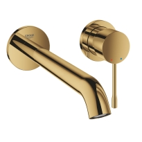 GROHE Essence New L-size bateria umywalkowa podtynkowa element zewnętrzny, złoty połysk - cool sunrise 19967GL1
