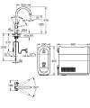 Grohe Blue Home zestaw startowy z wylewką w kształcie C, brushed hard graphite 31455AL1