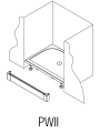 Sanswiss PWII obudowa brodzika 90cm, biała PWII09004