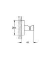 Grohe Essentials haczyk, brushed hard graphite 40364AL1