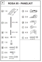 RAVAK Rosa panelkit B23000100N