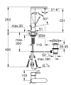 Grohe Plus L-size bateria umywalkowa z wyciąganą wylewką, z korkiem z cięgnem 23843003