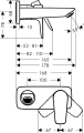 HansGrohe Talis E bateria umywalkowa podtynkowa l-165mm, element zewnętrzny 71732000