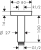 HansGrohe ramię prysznicowe sufitowe L-100 mm, czarny mat 27393670