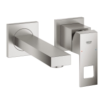 GROHE Eurocube S-size bateria umywalkowa podtynkowa element zewnętrzny, stal nierdzewna 19895DC0