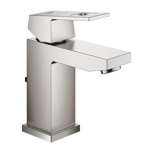 Grohe Eurocube S-size bateria umywalkowa, z korkiem, stal nierdzewna 23127DC0