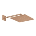 Grohe Rainshower Mono Cube deszczownica 310mm z ramieniem ściennym, brushed warm sunset 26564DL0