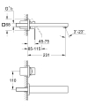 Grohe Eurocube M-size bateria umywalkowa podtynkowa element zewnętrzny, brushed hard graphite 23447AL0