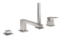 GROHE EuroCube bateria wannowa 4-otw. stal nierdzewna 19897DC1