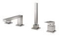 Grohe EuroCube bateria wannowa 4-otw. stal nierdzewna 19897DC1