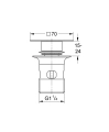 Grohe zawór odpływowy do umywalki, brushed hard graphite 40565AL0