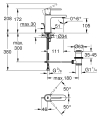 Grohe Plus S-size bateria umywalkowa z korkiem z cięgnem, brushed hard graphite 32612AL3