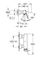 Grohe Plus bateria prysznicowa ścienna, stal nierdzewna 33577DC3