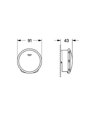 Grohe Talentofill zestaw napełniający, elementy zewnętrzne, brushed hard graphite 19952AL0