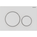 GEBERIT Sigma20 przycisk spłukujący, biały mat/biały połysk/biały mat, powłoka easy-to-clean 115.882.01.1