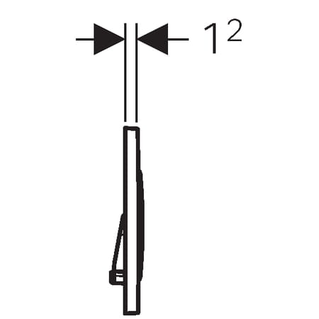 Geberit Sigma20 przycisk spłukujący, biały mat/biały połysk/biały mat, powłoka easy-to-clean 115.882.01.1