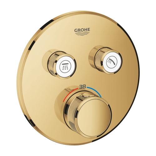Grohe Grohtherm SmartControl bateria termostatyczna do obsługi 2 wyjść, element zewnętrzny, cool sunrise 29119GL0