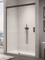 Sanswiss Cadura Black Line drzwi przesuwne dwuczęściowe 180cm, lewe, profil czarny mat, szkło bezbarwne CAS2G1800607