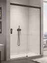 SANSWISS Cadura Black Line drzwi przesuwne dwuczęściowe 170cm(166,5-171,5cm), prawe, profil czarny mat, szkło bezbarwne CAS2D1700607