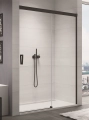 Sanswiss Cadura Black Line drzwi przesuwne dwuczęściowe 180cm, prawe, profil czarny mat, szkło bezbarwne CAS2D1800607